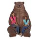 Design Toscano Sitting Pretty Oversized Brown Bear Statue with Paw Seat NE130011 - Image 8