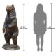 Design Toscano Standing Black Bear Cast Bronze Garden Statue PN5862 - Image 5
