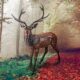 Design Toscano Standing Deer Buck Cast Bronze Garden Statue PB1096
