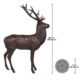 Design Toscano Standing Stag Deer Cast Bronze Garden Statue DK26831 - Image 4