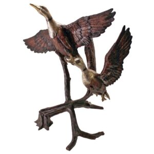 design-toscano-steep-climbing-ducks-cast-bronze-garden-statue-kw50547
