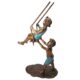 Design Toscano Swinging Children Solid Cast Bronze Garden Statue PN7538 - Image 4