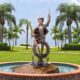 Design Toscano Swinging Tommy on His Tire Cast Bronze Garden Statue DK1982