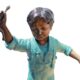 Design Toscano The Adventure, Boy and Girl on Log Cast Bronze Garden Statue PN7064 - Image 6