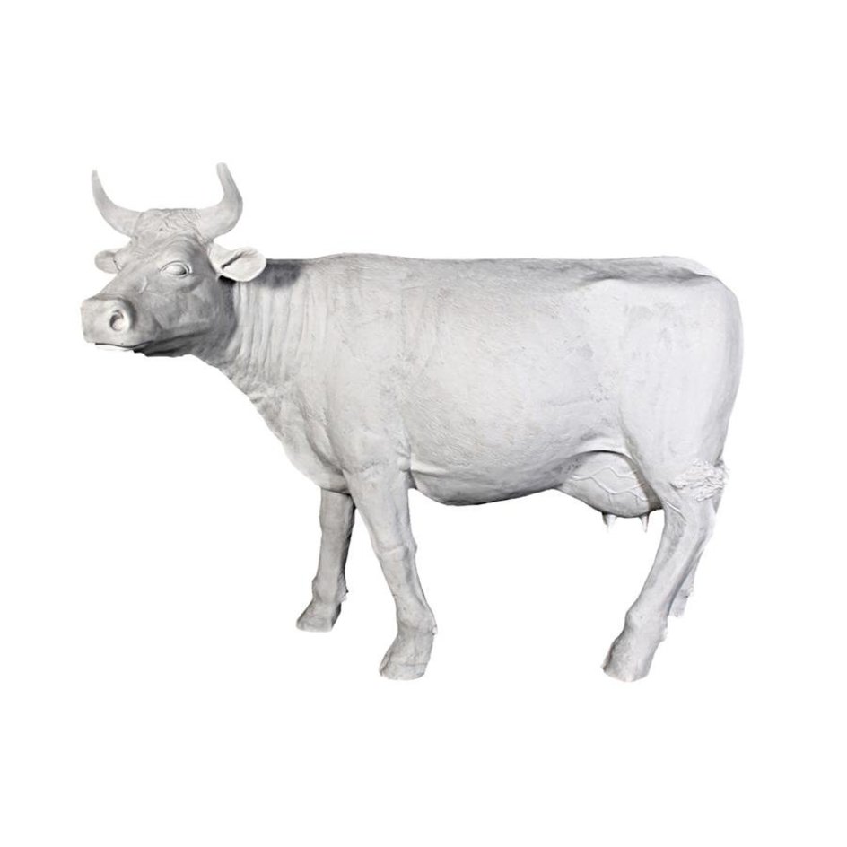 images Design Toscano The Grand-Scale Wildlife Animal Collection: Holstein Cow Statue: Unpainted NE980139 - Image 1