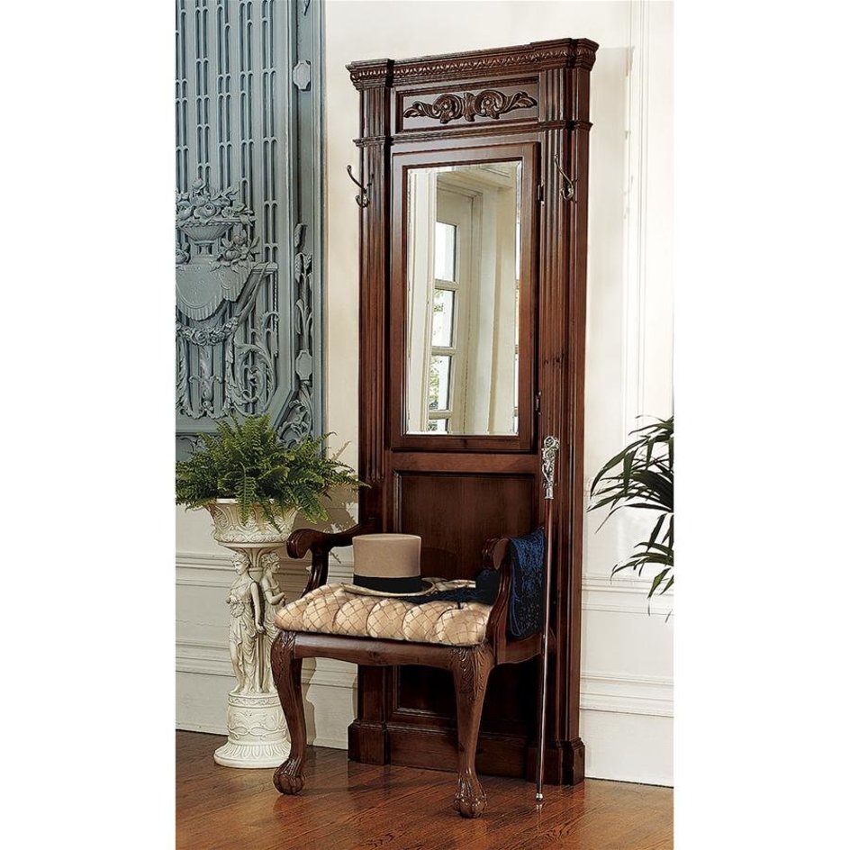 images design-toscano-the-kenmore-manor-hardwood-hall-stand-dy4313