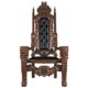 Design Toscano The Lord Raffles Lion Leather Throne Chair AF51207 - Image 3