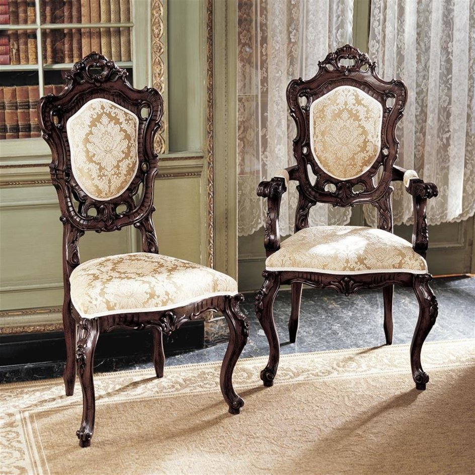 images Design Toscano Toulon French Rococo Chairs: Set of Six AF91552 - Image 1