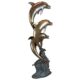 Design Toscano Triple Leaping Dolphins Cast Bronze Garden Statue AS23142 - Image 2