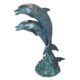 Design Toscano Twin Dolphins in Tandem Bronze Garden Statue PK739
