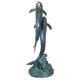 Design Toscano Twin Dolphins in Tandem Bronze Garden Statue PK739 - Image 3