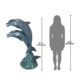 Design Toscano Twin Dolphins in Tandem Bronze Garden Statue PK739 - Image 4