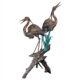 Design Toscano Two Herons on a Log Cast Bronze Garden Statue PN6805 - Image 2