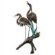 Design Toscano Two Herons on a Log Cast Bronze Garden Statue PN6805 - Image 3