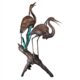 Design Toscano Two Herons on a Log Cast Bronze Garden Statue PN6805 - Image 5