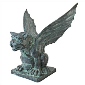 design-toscano-winged-gargoyle-of-naples-bronze-garden-statue-pk2313