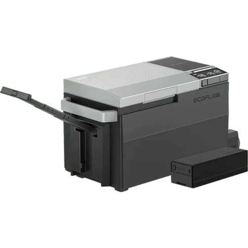 images EcoFlow GLACIER Portable Refrigerator and Plug-In Extra Battery and Detachable Wheels and Lever Bundle ZYDBX100-US-EB-WL - Image 1