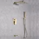 Eviva Beverly Gold Coated Shower and Tub Faucet Set EVSH548BGL