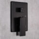 Eviva Beverly Matte Black Wall-Mounted Squared Shower Head With Hand Shower and Tub Faucet EVSH548BBL - Image 2