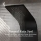 Eviva Mulino Black Aluminum Thermostatic Shower Massage Panel EVSH7801BL - Image 3