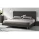 J&M Furniture Faro Queen Size Bed in Wenge with Light Grey 1786722-Q