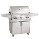 Fire Magic Aurora A540s Portable Grill with Single Side Burner Analog Thermometer without Back burner A540S-7EAN-62