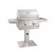 Fire Magic Choice 24'' Patio Post Mount Gas Grill With Analog Thermometer & 1-Hour Timer On Post  C430S-RT1N-P6