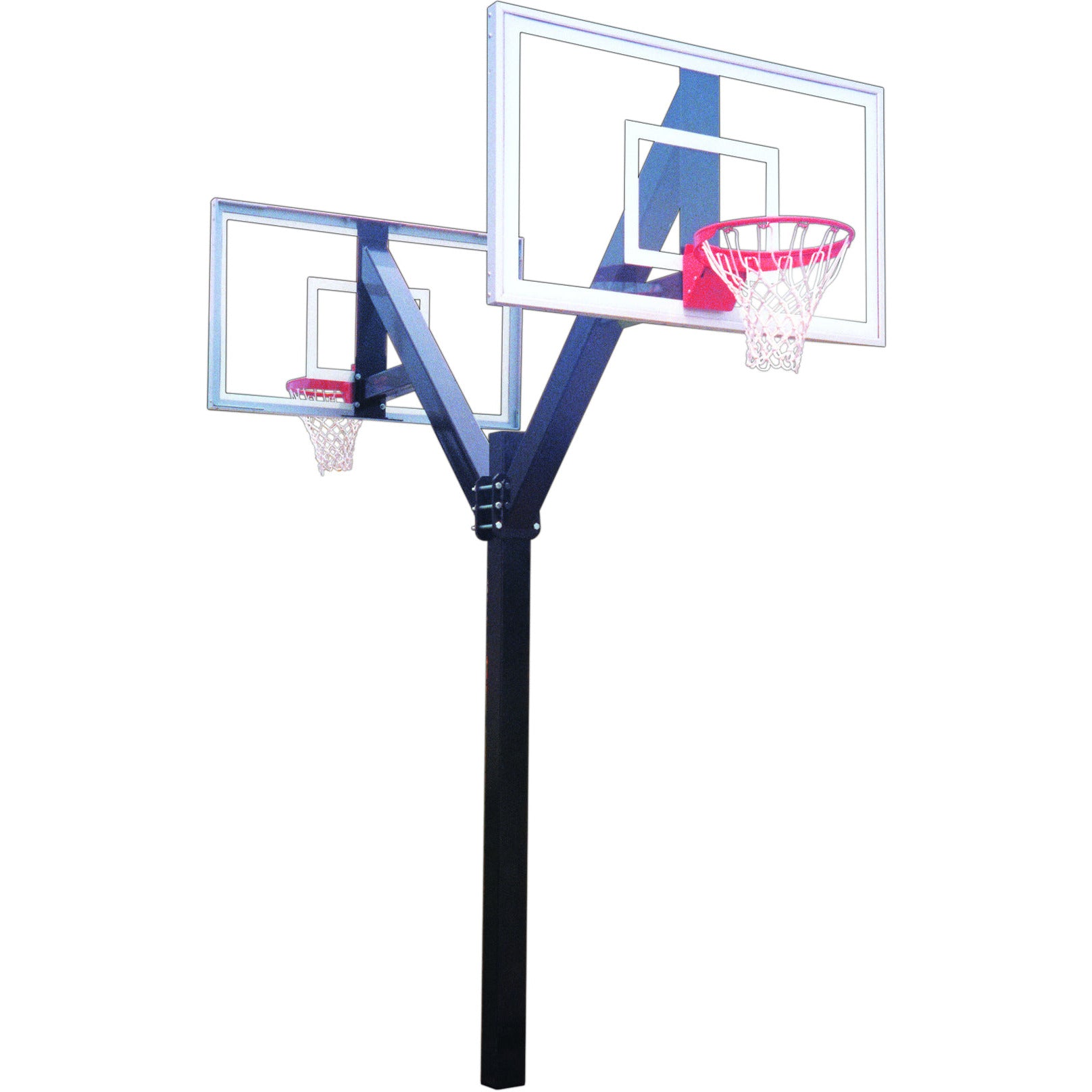images first-team-legand-jr-select-dual-double-sided-in-ground-fixed-height-basketball-system