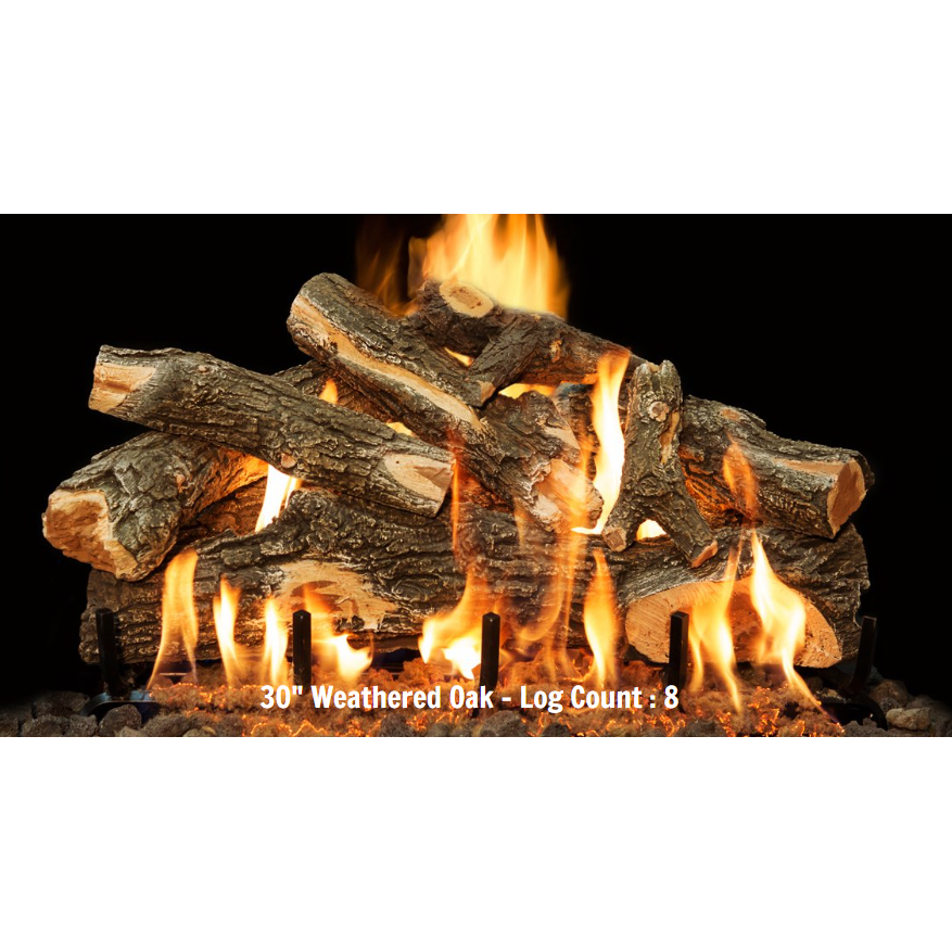 images Grand Canyon Gas Logs 30 Arizona Weathered Oak Logs 8 Logs Only AWO30LOGS - Image 1