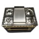 Hallman 36'' Single Oven All Gas Italian Range, Brass Trim in Matte Graphite HGR36BSMG - Image 6