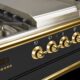 Hallman 36'' Single Oven All Gas Italian Range, Brass Trim in Matte Graphite HGR36BSMG - Image 9