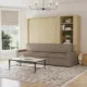 Queen Size Murphy Bed with Extended Couch | Inovabed