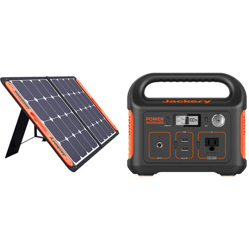 images Jackery Explorer 290 Portable Power Station and 100 W Solar Panel JAE2901SP100 - Image 1