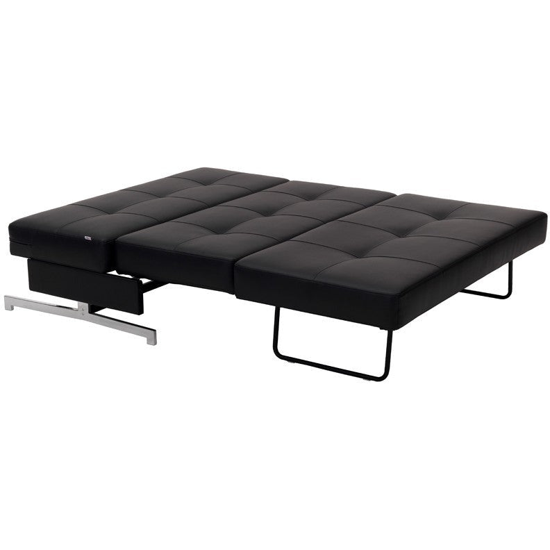 J&M Furniture Premium Sofa Bed K43-2 in Black Leatherette 176014-BK - Image 3