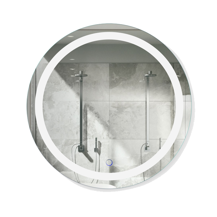 images Krugg Icon 24'' X 42'' LED Bathroom Mirror with Dimmer & Defogger Round Lighted Vanity Mirror - Image 1