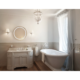 Krugg Icon 24'' X 42'' LED Bathroom Mirror with Dimmer & Defogger Round Lighted Vanity Mirror - Image 4