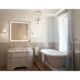 Krugg Icon 36'' X 36'' LED Bathroom Mirror with Dimmer & Defogger Large Square Lighted Vanity Mirror - Image 4