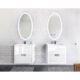 Krugg Sol Oval 24'' x 44'' LED Bathroom Mirror with Dimmer & Defogger Sol2444 - Image 3