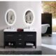Krugg Sol Oval 20'' x 30'' LED Bathroom Mirror with Dimmer & Defogger Sol2030 - Image 8