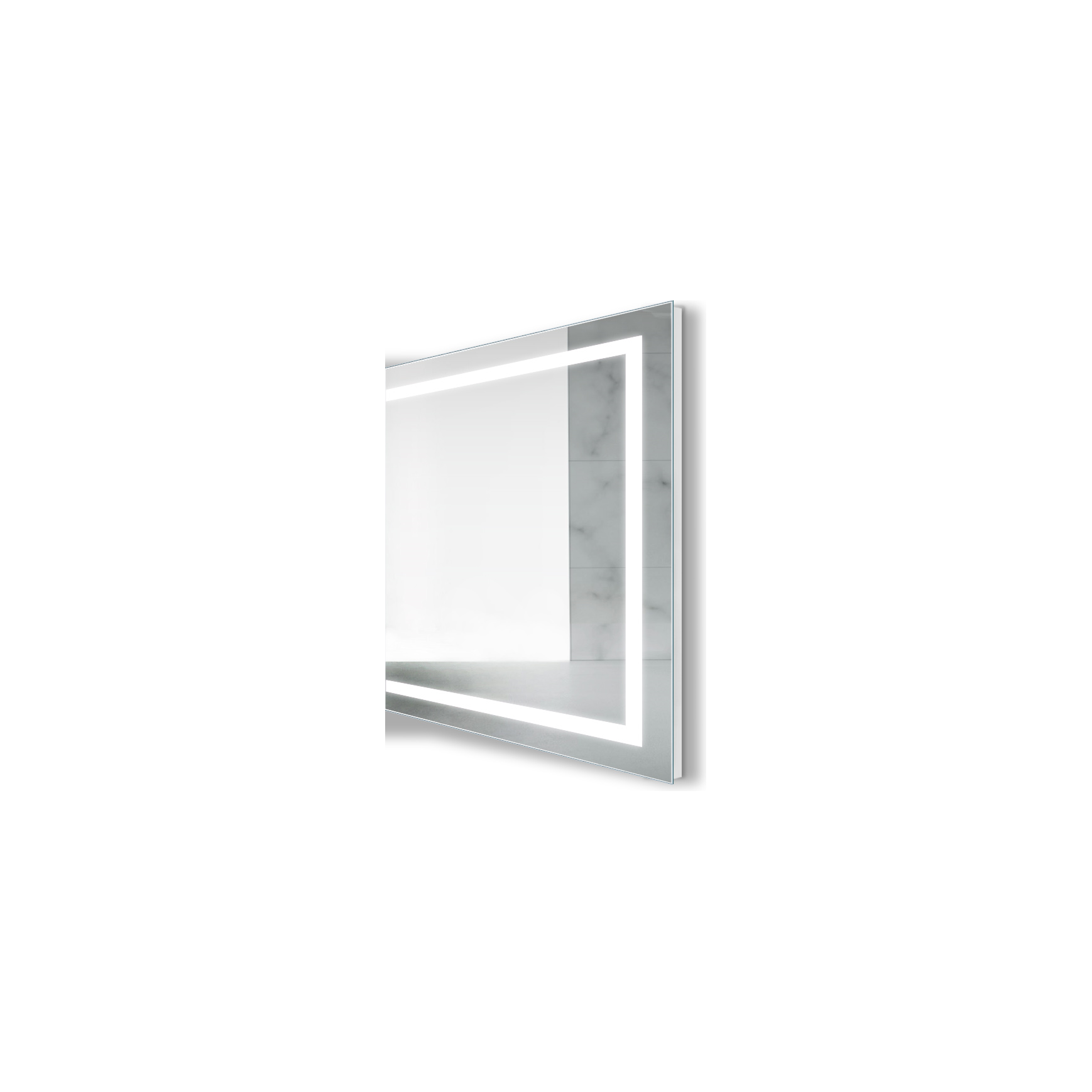 images Krugg Mod SM Corned 36'' x 36'' 5000K Square Modular Led Bathroom Vanity Mirror With Built-in Defogger and Dimmer - Image 1
