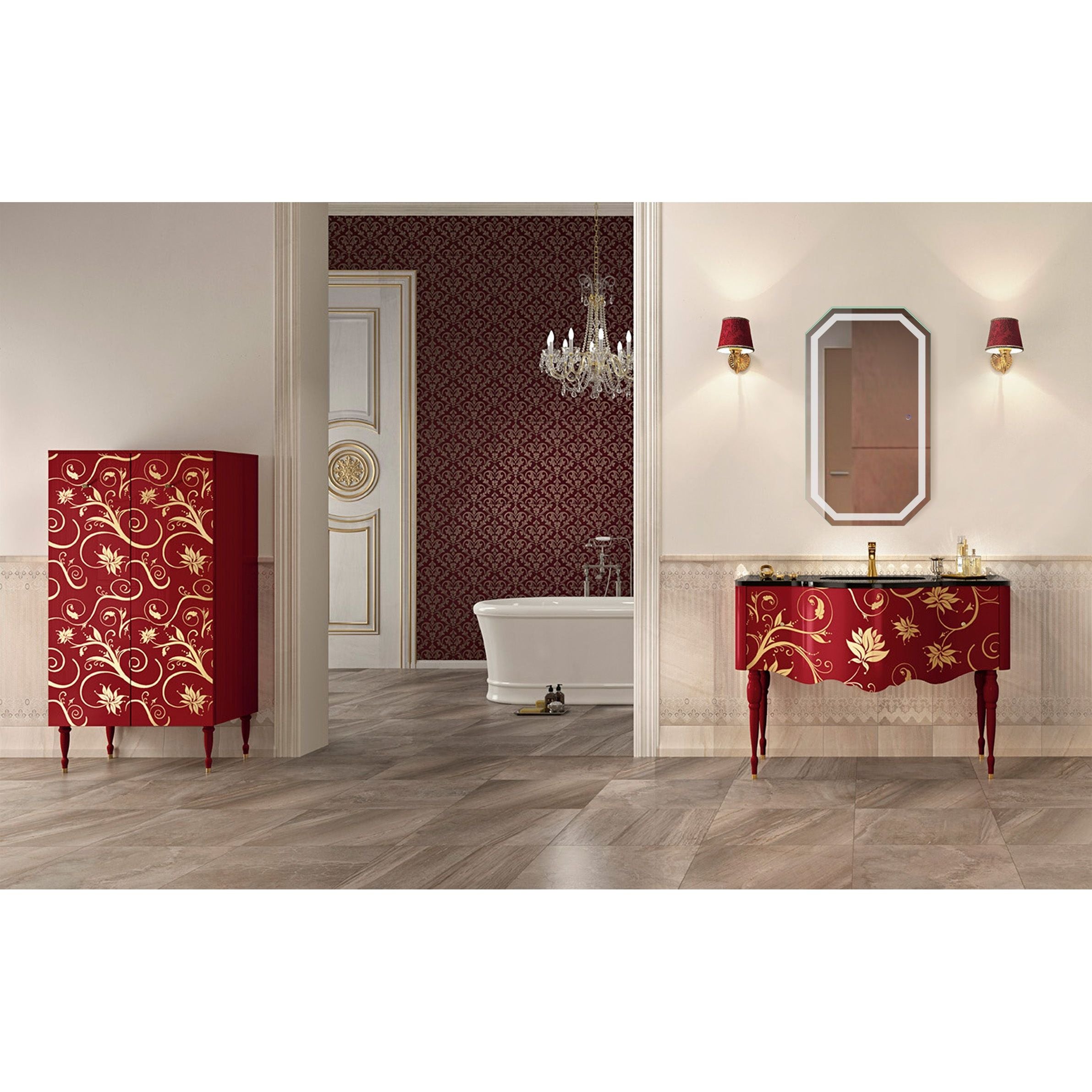 Krugg Tudor 24'' x 42'' LED Bathroom Mirror with Dimmer & Defogger Tudor2442 - Image 5