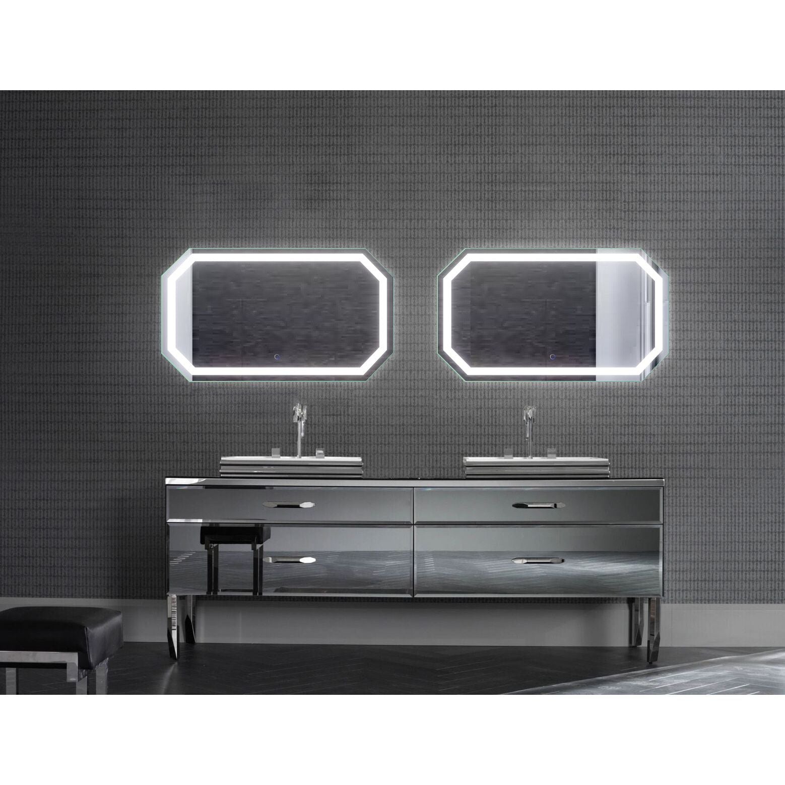 Krugg Tudor 24'' x 42'' LED Bathroom Mirror with Dimmer & Defogger Tudor2442 - Image 8