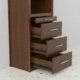 Leto Muro Coventry Storage Side Tower in Walnut CSTR - Image 3