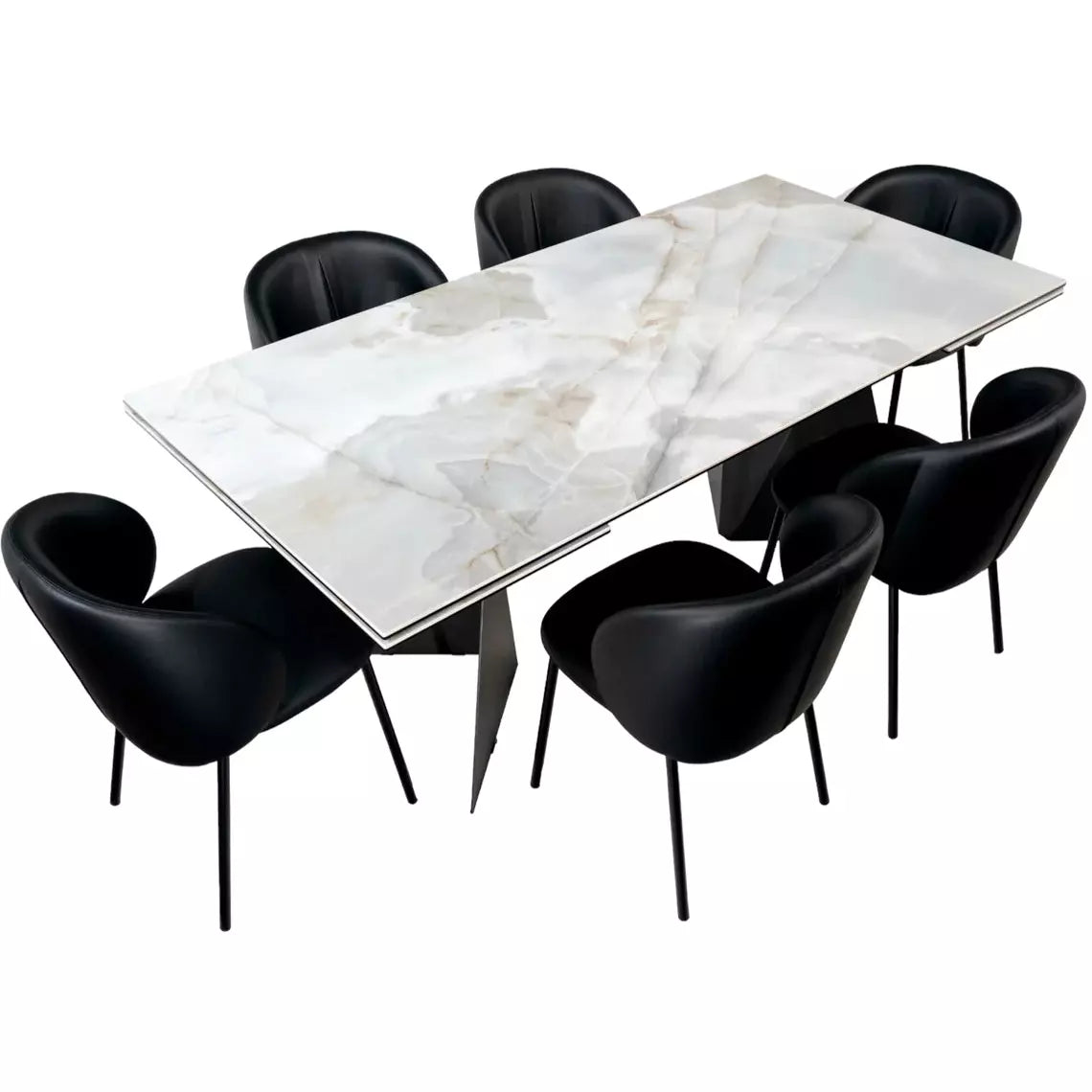 images Maxima House Alberto Dining Table Set DI010-CH005 - Image 1