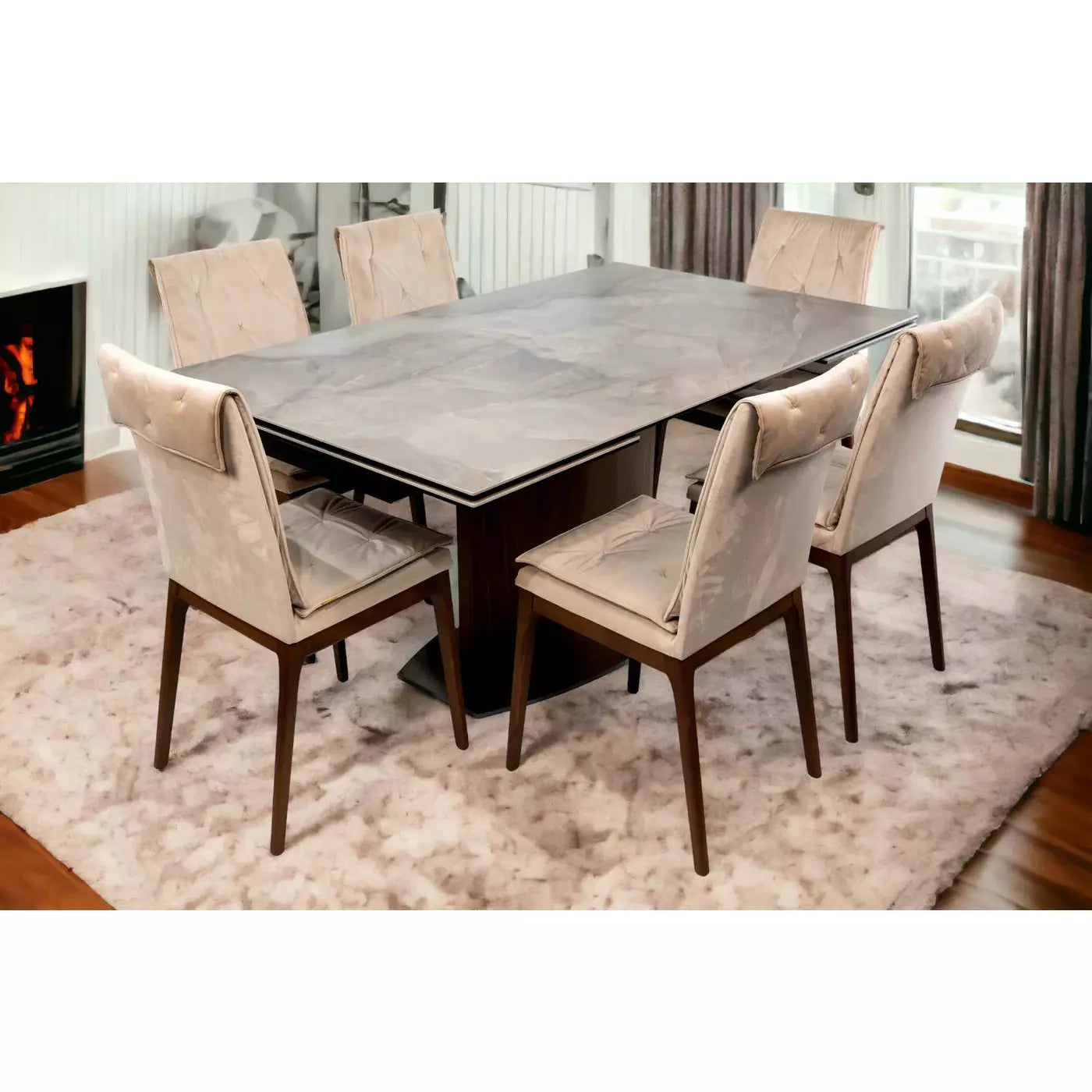 images Maxima House Arnardo Dining Table Set DI011-CH003 - Image 1