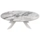 Maxima House Giorgia Dining Table with White Ceramic Top and Metal base DI008