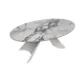 Maxima House Giorgia Dining Table with White Ceramic Top and Metal base DI008 - Image 5