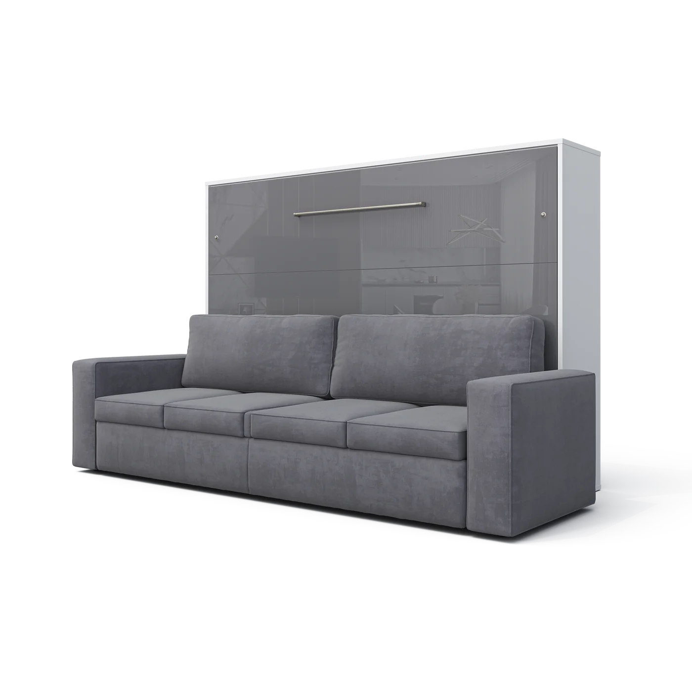 images Maxima House Invento Murphy bed with a Sofa Horizontal European Full XL Size IN004WG-G-Prime Home USA