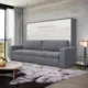 Maxima House Invento Murphy bed with a Sofa  Horizontal European Full XL Size IN004GW-G-Prime Home USA