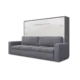 Maxima House Invento Murphy bed with a Sofa  Horizontal European Full XL Size IN004GW-G-Prime Home USA